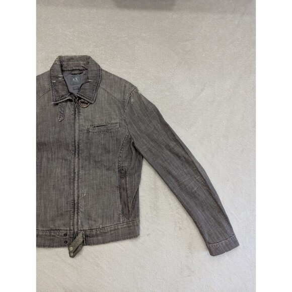 Armani Exchange Gray Bomber Jacket - Picture 7 of 10